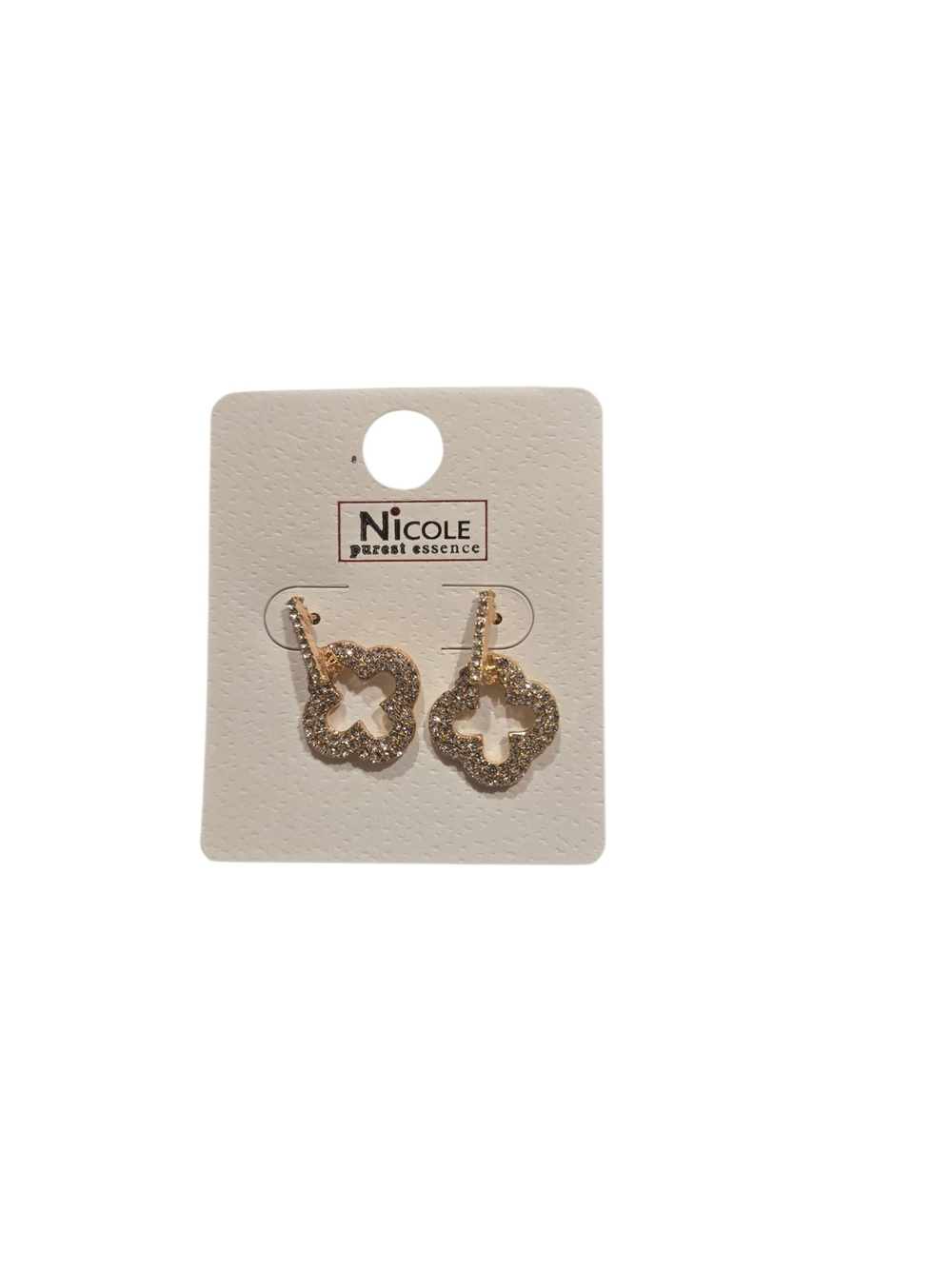 Nicole Clover Drop Earrings (Choice Of Color) - Picture 7 of 9